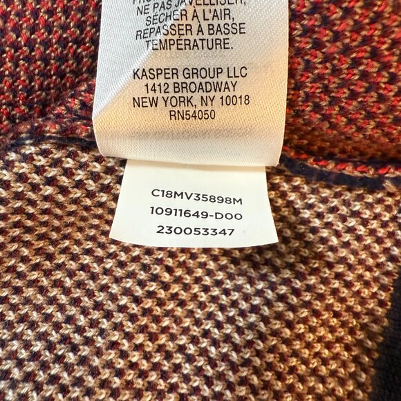 Jones NY Kasper Group holiday city girl walking dachshund dog sweater NWT size M - Picture 12 of 14